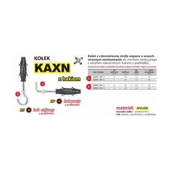 Uncanny Brand Expansion bolt kaxn 6 straight hook 3.5/p