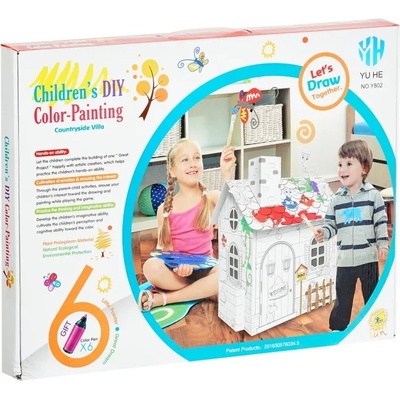 GOT Детски комплект gОТ - Вила за отдих за сглобяване и оцветяване (yw147854)