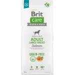 Brit grain free adult large- храната е подходяща за кучета от големи породи страдащи от диабет, алергии, непоносимост към храни, проблеми със стомаха, затлъстяване и честа диария. -12 кг