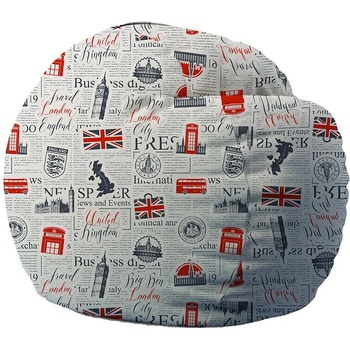 Image 1 of PUFRELAX Барбарон 600л. King Size, Good Old News, Перящ се калъф, Пълнеж с микс от мемори пяна и дунапрен, Принт (PUF-M-K-PTM-GON)