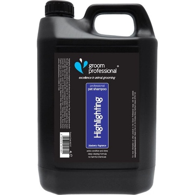 Groom Professional Blueberry Highlighting Shampoo borůvkový šampon zvýrazňující barvu srsti 4 l