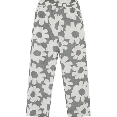 KnowledgeCotton Apparel Дамски ежедневен панталон KnowledgeCotton Apparel Women's Posey Linen-Mix Printed Pants Casual trousers - Grey (107-4471-0111)