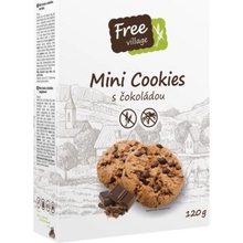 Free village Mini cookies s čokoládou bez lepku 120 g