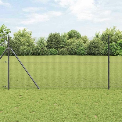 vidaXL Svařovaný drátěný plot 5000 x 120 cm Šedá
