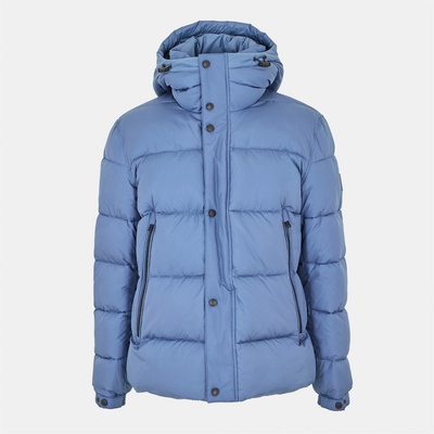 Boss Яке Boss Men's Omaris Water-Repellent Hooded Long Sleeve Short Puffer Jacket - Open Blue 495