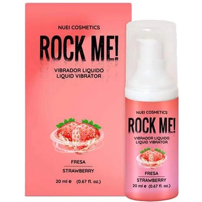 Nuei Течен вибратор с аромат на Ягода "nuei rock me strawberry" 20 мл
