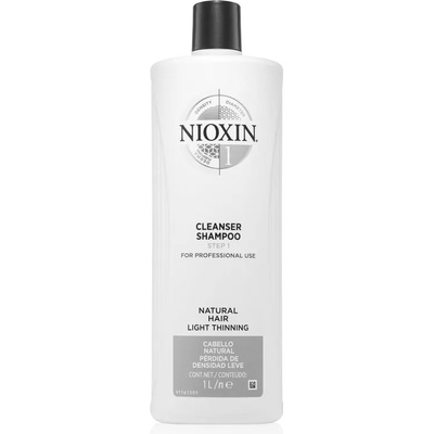Nioxin System 1 Cleanser Shampoo почистващ шампоан за фина към нормална коса 1000ml