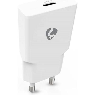 Nedis WCHAC20WT USB зарядно устройство за стена, 20 W, GaN, PD3.0, 1, 67 / 2, 22 / 3, 0 A, USB-C, автоматичен избор на напрежение (WCHAC20WT)