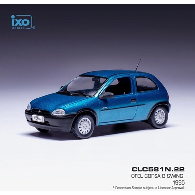 IXO Opel Corsa B Swing 1995 Modrá 1:43