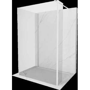 Mexen Kioto стена за душ Walk-in 140 x 70 x 30 см, прозрачен, бял - 800-140-070-221-20-00-030 (800-140-070-221-20-00-030)