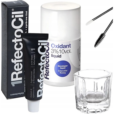 Refectocil Brow & Lash Colour Sada pro barvení řas a obočí Black 7 ml – Sleviste.cz