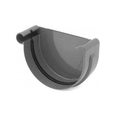 Covernit Plastové čelo PVC žlabu levé 125 mm 154 x 52 mm antracit