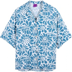 Oxbow Дамска риза с копчета Oxbow Women's Coral Short Sleeves Shirt - Lost Blue - размер M/L (133-1374-0112)