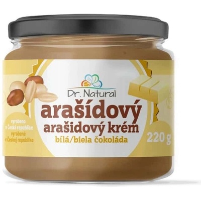 Dr.Natural Arašídový krém s bílou čokoládou 500 g