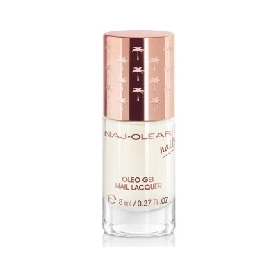 Naj Oleari Oleo gel Nail Lacquer lak na nehty s gelovým efektem 03 french white 8 ml