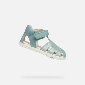 Geox Тюркоазни детски босоноги сандали Geox Sandal Steppieup G Geox | Sin | Момичешки | 20