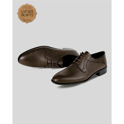 GERARDINO Мъжки обувки от естествена кожа - Кафяви 2007 (1026_Кафяво)