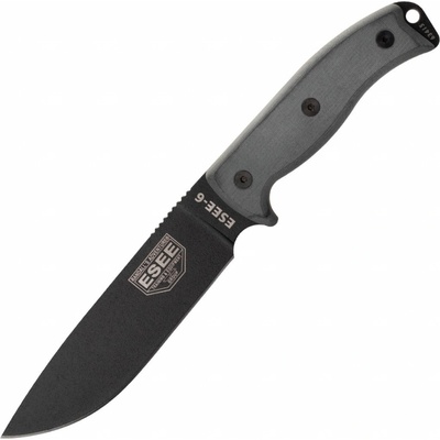 ESEE Knives Model 6 černá čepel, šedá rukojeť 6P-B