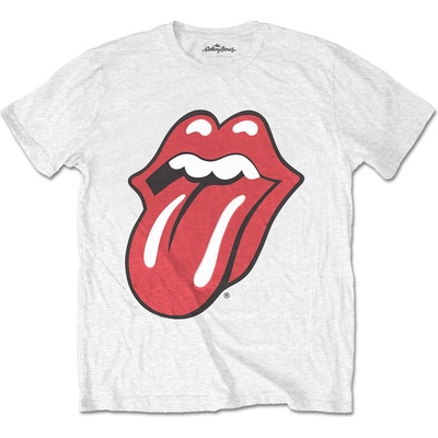 The Rolling Stones tričko Classic Tongue biela