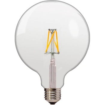 Optonica LED žárovka 4W G125 4xCOB Filament Retro Vintage Amber E27 400lm Teplá bílá