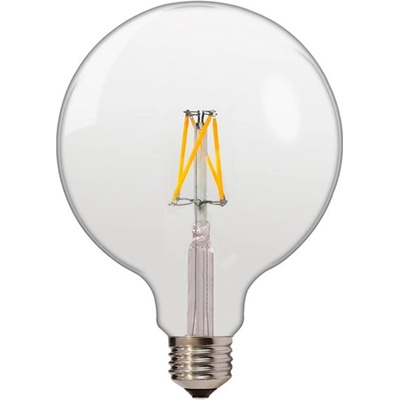 Optonica LED žárovka 4W G125 4xCOB Filament Retro Vintage Amber E27 400lm Teplá bílá