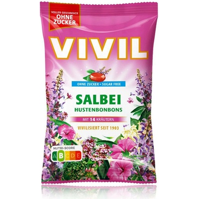 Vivil Šalvějové proti kašli bez cukru 120 g