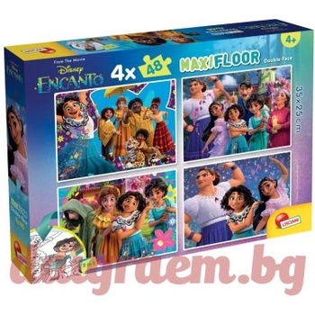 Lisciani Пъзел LISCIANI 98170 - 4 x 48 части - Енканто, двулицеви пъзели (LI98170)