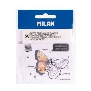 MILAN Sticky notes 76x76/50K clear MILAN