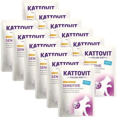 KATTOVIT Sensitive пастет пиле + пуйка 12 x 85 г