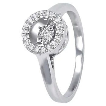 Bliss Дамски златен пръстен с диаманти Bliss 20073937 (20073937)