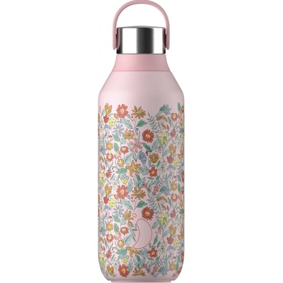 Chilly's Bottles Termoláhev Summer Sprigs Blush Pink edice Liberty Series2 500 ml
