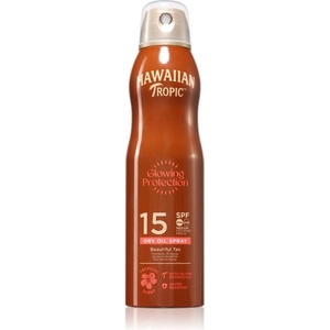 Hawaiian Tropic Glowing Protection Dry Oil Spray слънцезащитен спрей SPF 15 177ml