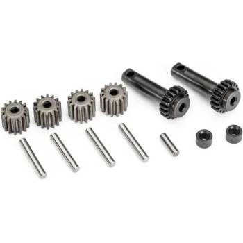 Traxxas Сателити и планети за диференциал Traxxas Mini Maxx Gear set differential (planetary) (output gears (2), spider gears (4), spider gear shafts differential spacers 2.5x8.25mm pin TRX10782 (TRX10782)