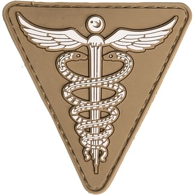 Gumová nášivka Mil-Tec Medical 3D - coyote