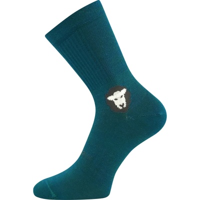 Voxx Dětské ponožky anatomicky tvarované Barefootik Merino se stříbrem fialové – Zboží Dáma