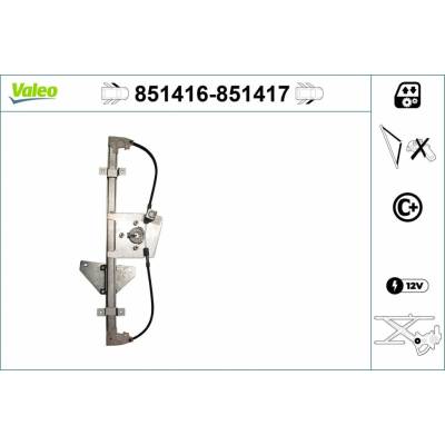 Zvedací zařízení oken VALEO 851417