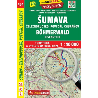 Šumava Železnorudsko Povydří Churáňov 1:40 000