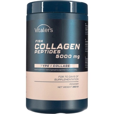 Vitaler's Рибни колагенови пептиди, 5000 mg, 350 g, Vitaler's (408501 (VIT-0850) VIT)