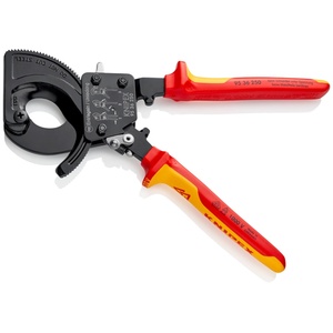 KNIPEX Ножици за рязане на кабел до 240мм2, vde 1000v жълто-червена (k9536250) - yavor-m - 425,25 лв