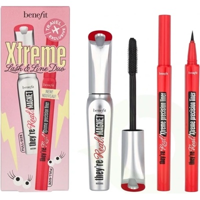 Benefit They'Re Real! Xtreme Lash & Line Duo Mascara комплект спирала и молив за очи за жени 1 бр
