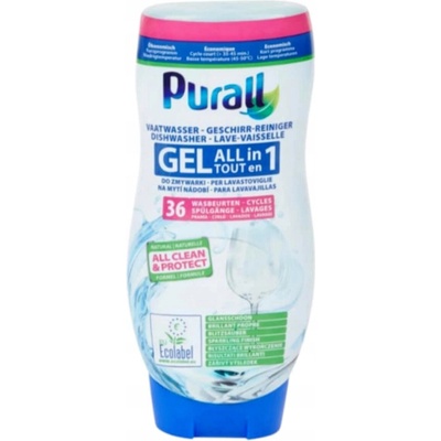 Purall gel do umývačky riadu All in1 čistota a lesk 720 ml 36 cyklov