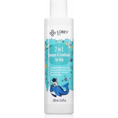 Lobey Kids šampón a kondicionér 2 v1 200 ml