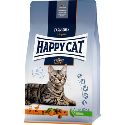 Happy Cat 2х1, 3 кг суха храна за котки Culinary Adult Land Duck Happy Cat