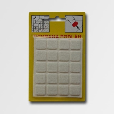 Filcová ochrana samolepící | 103B - bílá 21x21x3 mm – Hledejceny.cz