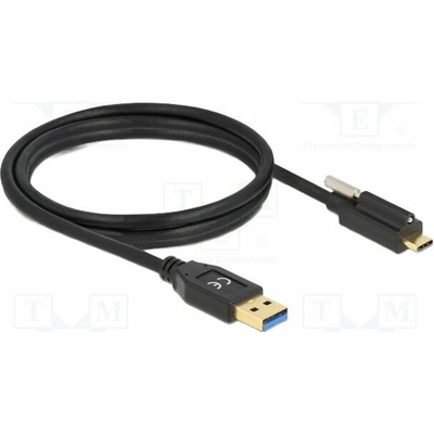 Delock 84028 USB A vidlice USB C vidlice 1,5m černý