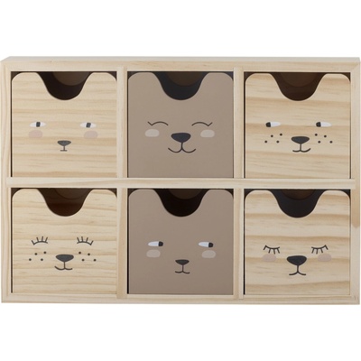 Bloomingville Mini Calle organizér přírodní 27 cm 18 cm 8 cm – Zboží Dáma