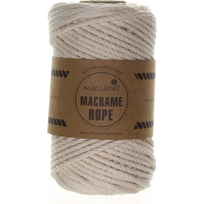 Maccaroni Rope 4 mm krémová 702