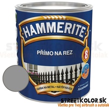 Hammerite přímo na rez, 0,70L, hladký stříbrný