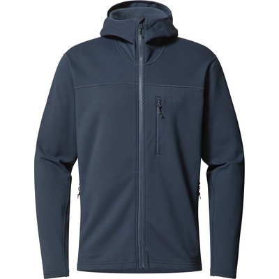 Haglöfs Мъжко поларено яке Haglöfs Rosson Mid Hood Fleece jacket - Tarn Blue (005-5886-0213)