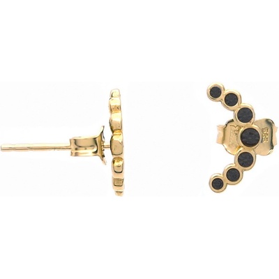 Šperk Holíč zlaté náušnice kamienkové ZN96